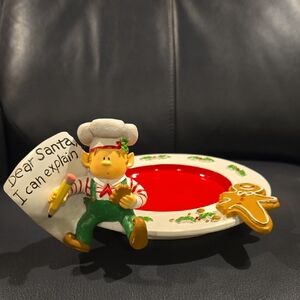 Retired Yankee Candle Festive Elf 2011 Candle Plate C/T Elves 1238586